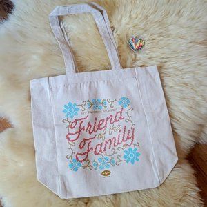 My Favorite Murder Fan Cult Merch Tote Bag and Pin